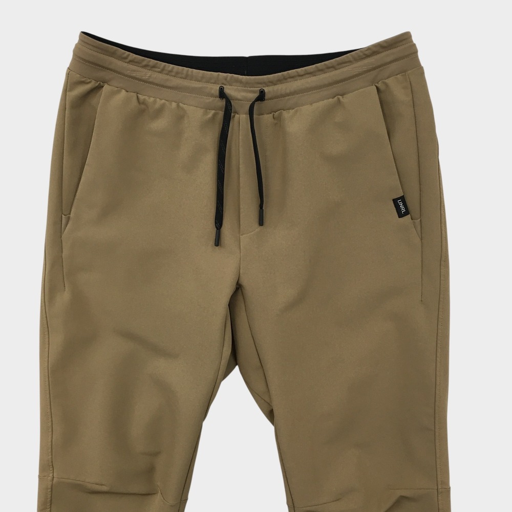 UNRL Apex Pants Mens Medium Brown Performance Joggers Tapered Stretch Athletic